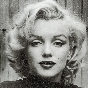 Marilyn Hollywood (2019) (Superstar Black & White) by Russell Young