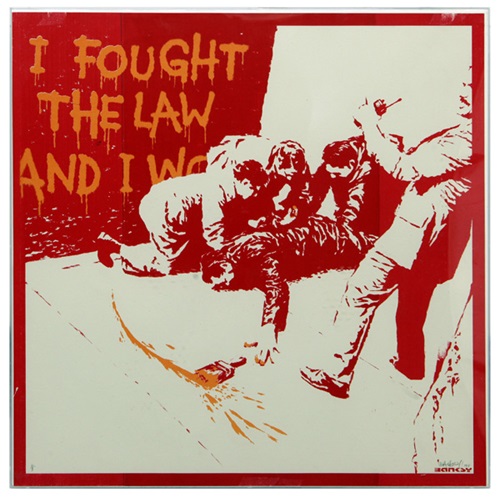 I Fought The Law (Orange AP) by Banksy