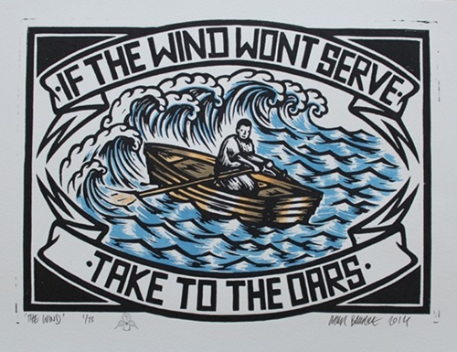 The Wind (Hand-Coloured) by Chris Bourke