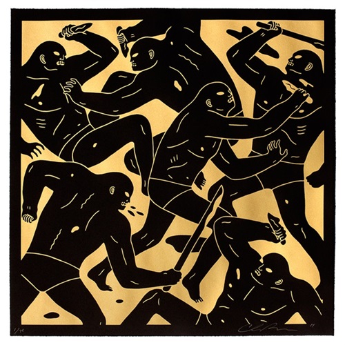 Masters Of War (Gold) by Cleon Peterson