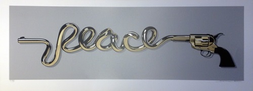 Peace Gun (Gold) by D*Face