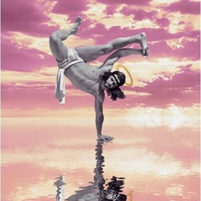 Breakdancing Jesus On Water (Vanilla Cherry) by Cosmo Sarson