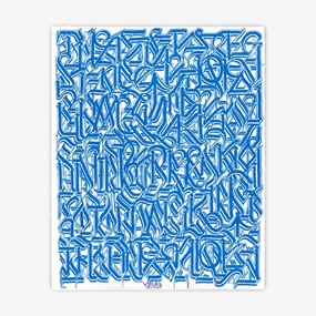 Esoteric Knowledge #1 (Blue On White) by Defer