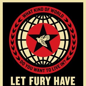 Let Fury Have The Hour (Film Poster) by Shepard Fairey