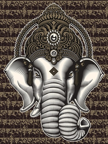 Ganesha (Gold) by Cryptik