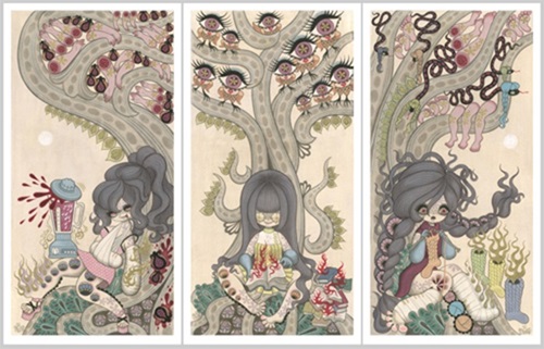 Waiting (Triptych) by Junko Mizuno