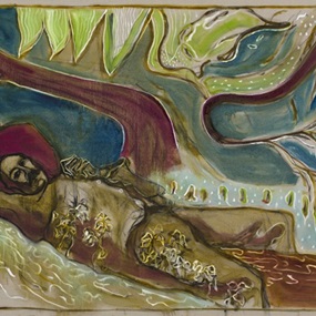 Man Reclining On A Willow Tree, Kroonstad 1901 by Billy Childish