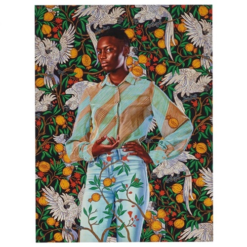 Portrait of Marie-Agnès Diene  by Kehinde Wiley