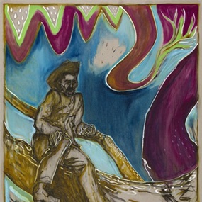 Man In Tree, Kroonstad 1901 by Billy Childish