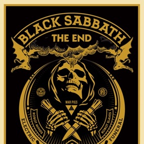 Black Sabbath - The End (Gold) by Shepard Fairey