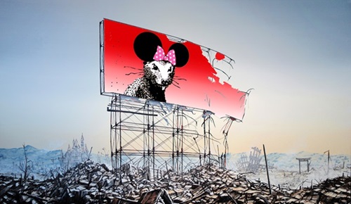 Banksy Minnie Nagasaki  by Jeff Gillette