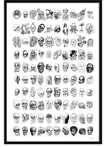 100 Skulls  by Nathan Kostechko