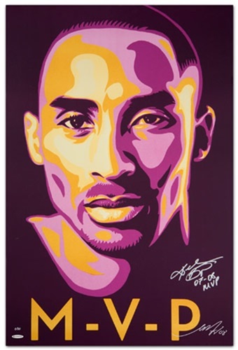 Kobe Bryant - MVP  by Shepard Fairey