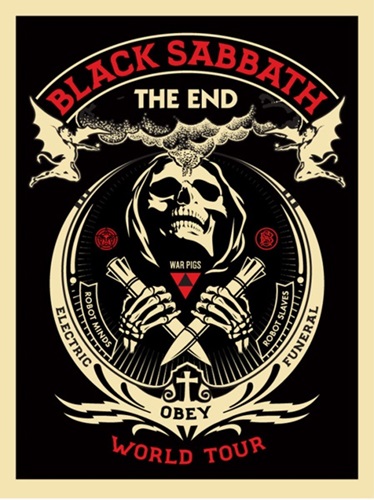 Black Sabbath - The End (Red) by Shepard Fairey
