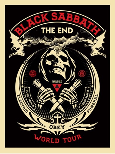 Black Sabbath - The End (Red) by Shepard Fairey