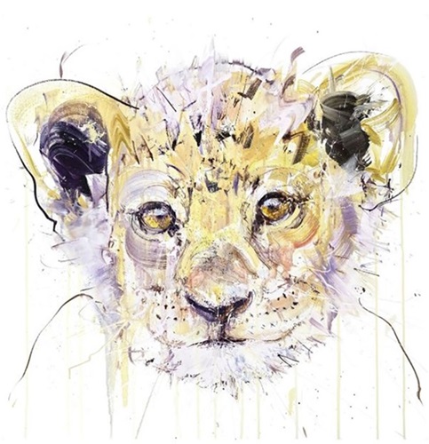 Lion Cub (Gold Leaf) by Dave White