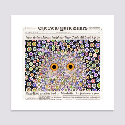 Flaco, February 25 2024  by Fred Tomaselli