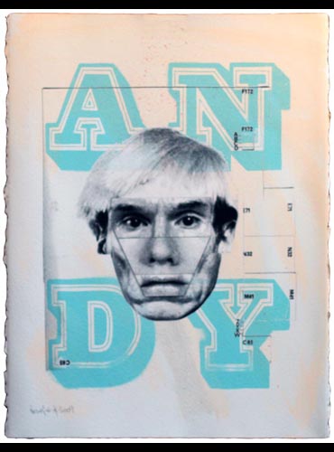 Dirty Warhol (Andy) by Ben Eine