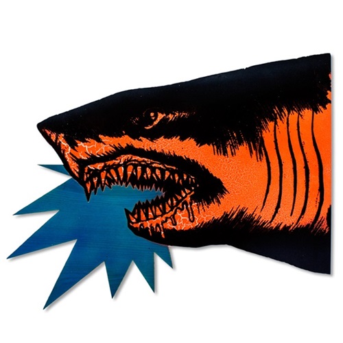 Shark Head (Orange Fluorescent Variant) by Shark Toof