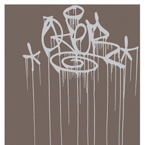 Chrome Drippy Tag (Grey) by Oker