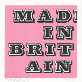 Mad In Britain (Pink) by Ben Eine
