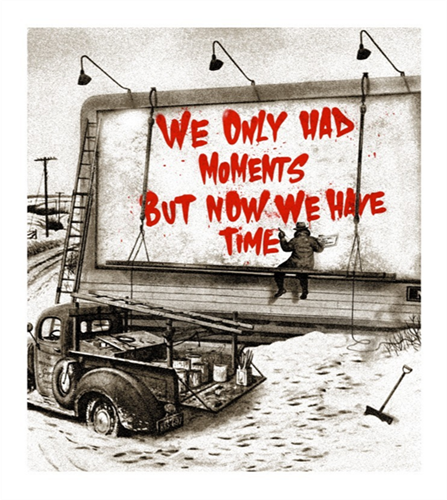 Now Is The Time (Red) by Mr Brainwash