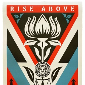 Rise Above Earth Justice (Blue) by Shepard Fairey