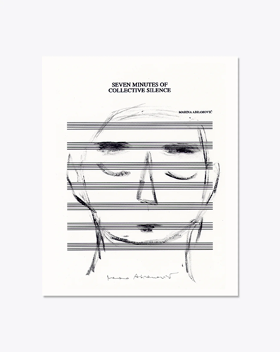 Seven Minutes Of Collective Silence (Timed Edition) by Marina Abramovic