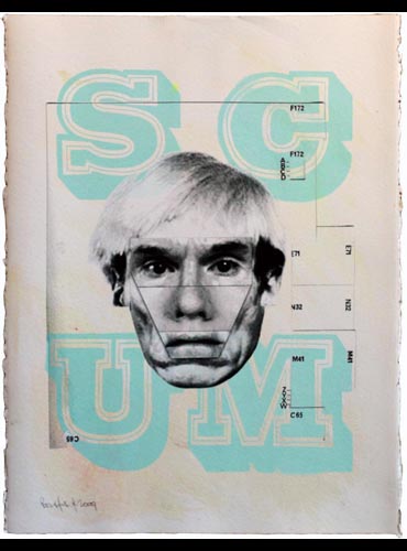 Dirty Warhol (Scum) by Ben Eine