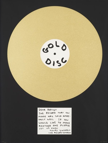 Gold Disc  by David Shrigley