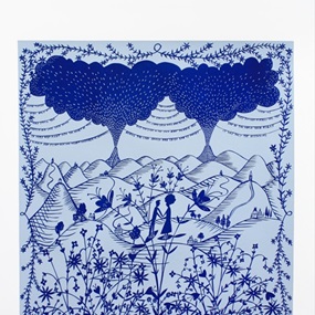 It Was Only The Beginning (Blue) by Rob Ryan