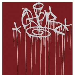 Chrome Drippy Tag (Red) by Oker