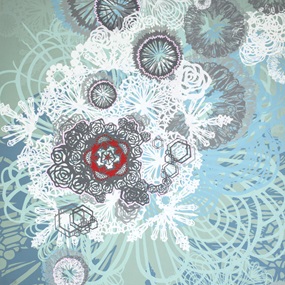 Snow Blossoms (Hand-Embellished) by Swoon