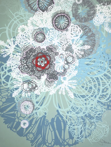 Snow Blossoms (Hand-Embellished) by Swoon