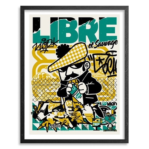 Libre Et Sauvage (Turquoise & Yellow) by 123Klan