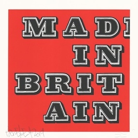Mad In Britain (Red) by Ben Eine