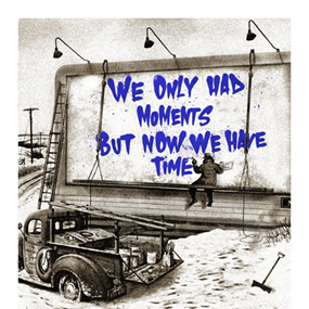 Now Is The Time (Blue) by Mr Brainwash