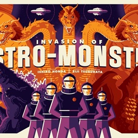 Invasion Of Astro-Monster by Tom Whalen