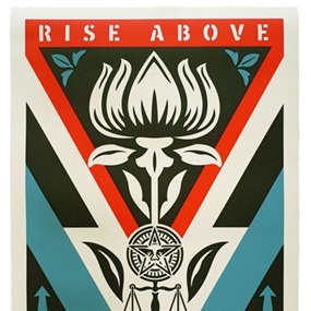 Rise Above Earth Justice (Red) by Shepard Fairey