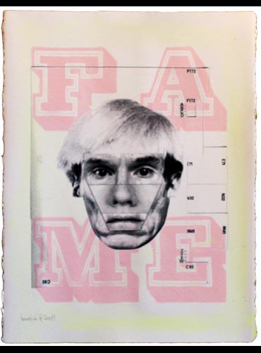 Dirty Warhol (Fame) by Ben Eine