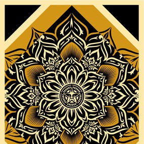 Lotus Diamond (Gold) by Shepard Fairey