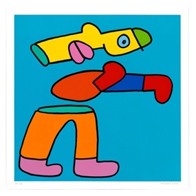 Boxing (Blue) by Thierry Noir