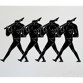 Whistle While You Work (Black & White) by Cleon Peterson