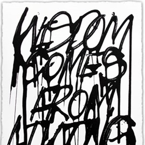 Wisdom Comes From Living (Black Canvas) by Hijack