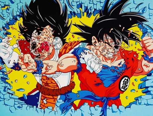 Vegeta Vs. Goku (Hand-Embellished) by Matt Gondek