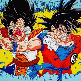 Vegeta Vs. Goku (Hand-Embellished) by Matt Gondek