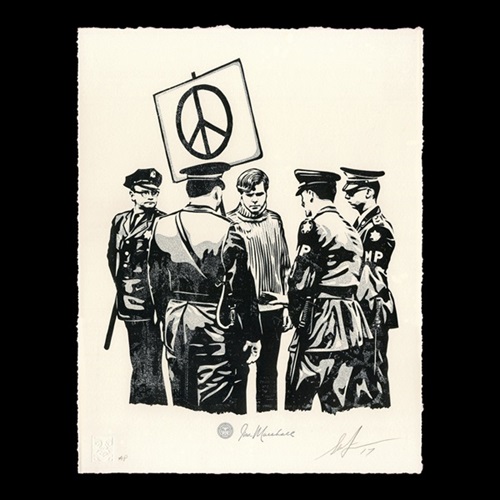 Peaceful Protester  by Shepard Fairey