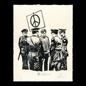 Peaceful Protester by Shepard Fairey