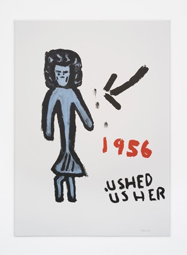 Grumpy Girl  by Rose Wylie