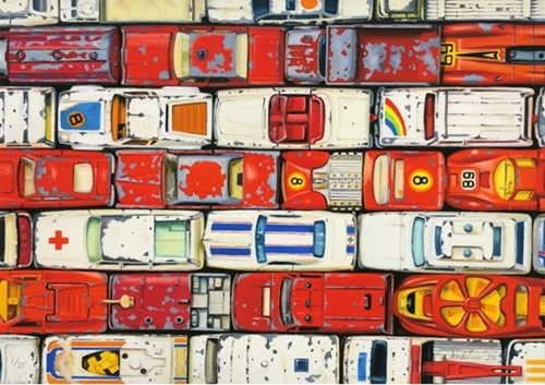 Red & White Parking (First Edition) by Jeremy Dickinson